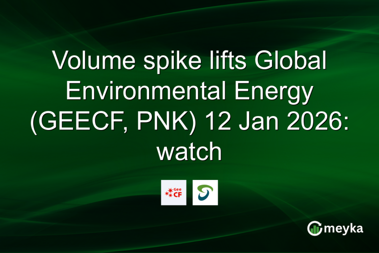 Volume spike lifts Global Environmental Energy (GEECF, PNK) 12 Jan 2026: watch