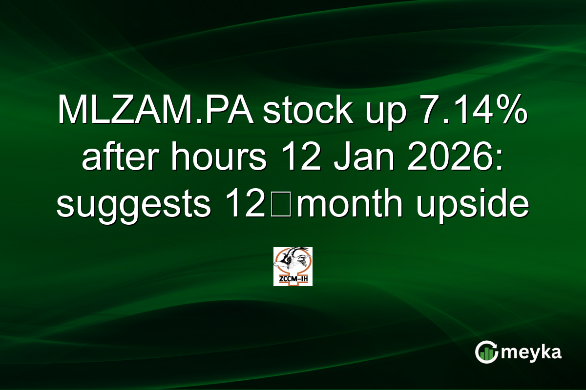 MLZAM.PA stock up 7.14% after hours 12 Jan 2026: suggests 12‑month upside