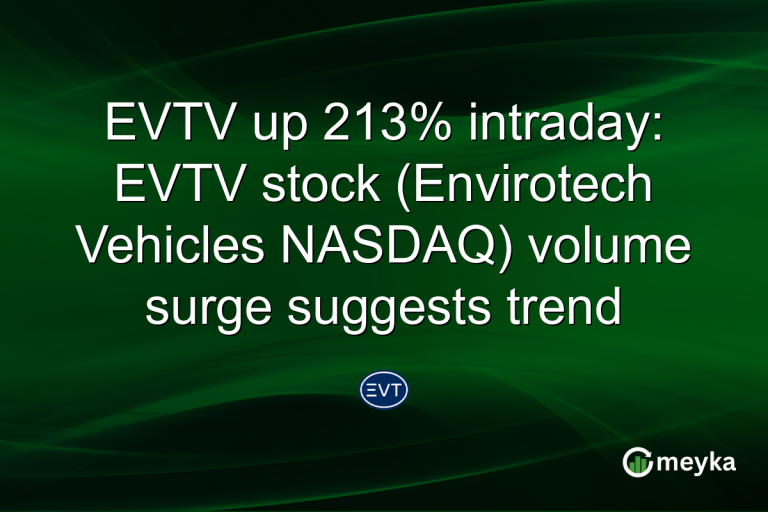 EVTV up 213% intraday: EVTV stock (Envirotech Vehicles NASDAQ) volume surge suggests trend