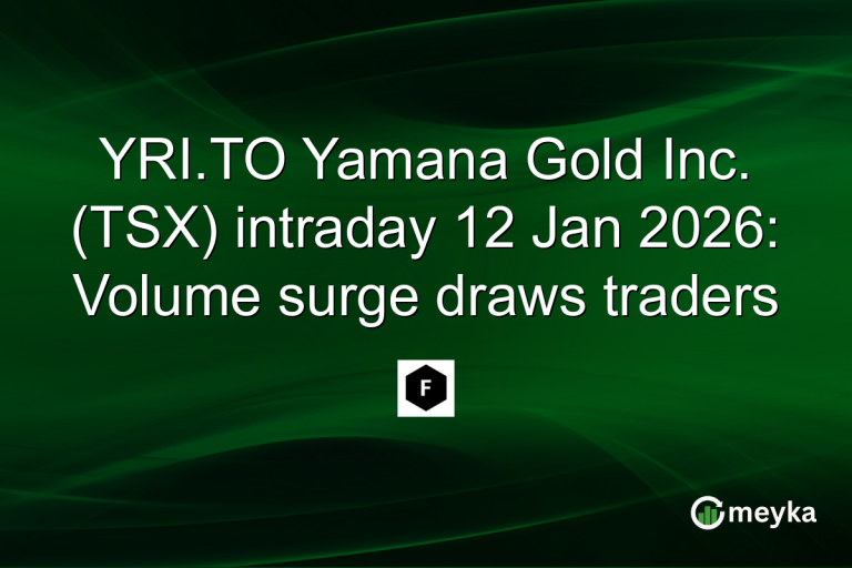 YRI.TO Yamana Gold Inc. (TSX) intraday 12 Jan 2026: Volume surge draws traders