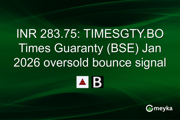 INR 283.75: TIMESGTY.BO Times Guaranty (BSE) Jan 2026 oversold bounce signal