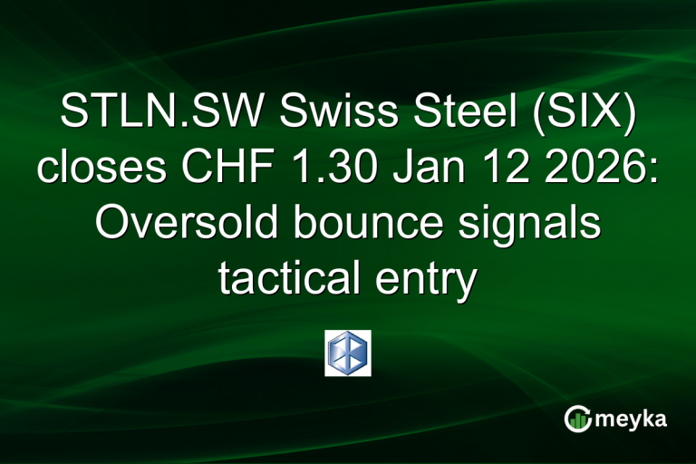 STLN.SW Swiss Steel (SIX) closes CHF 1.30 Jan 12 2026: Oversold bounce signals tactical entry