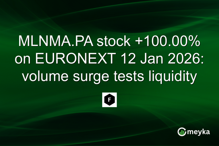MLNMA.PA stock +100.00% on EURONEXT 12 Jan 2026: volume surge tests liquidity