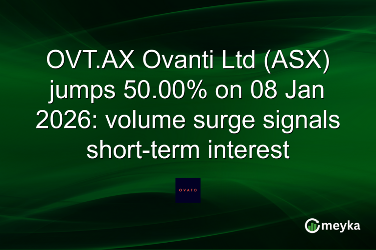 OVT.AX Ovanti Ltd (ASX) jumps 50.00% on 08 Jan 2026: volume surge signals short-term interest