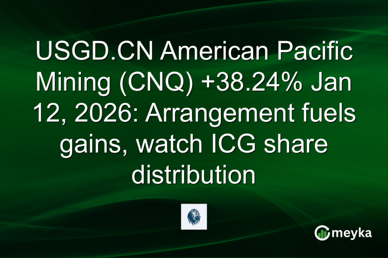 USGD.CN American Pacific Mining (CNQ) +38.24% Jan 12, 2026: Arrangement fuels gains, watch ICG share distribution