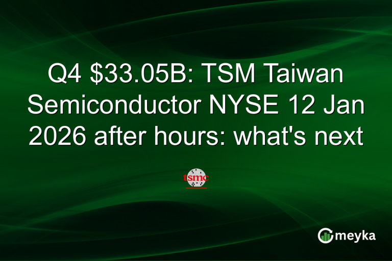 Q4 $33.05B: TSM Taiwan Semiconductor NYSE 12 Jan 2026 after hours: what's next