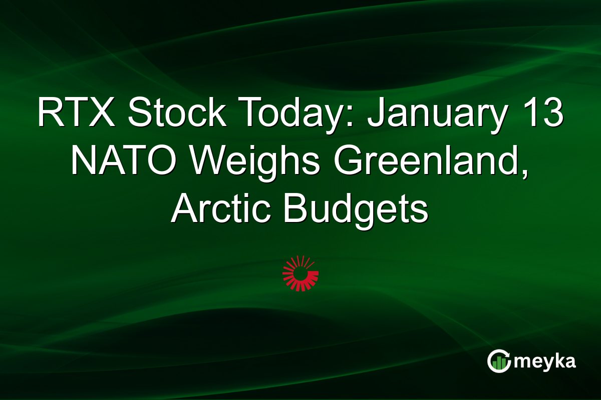 RTX Stock Today: January 13 NATO Weighs Greenland, Arctic Budgets