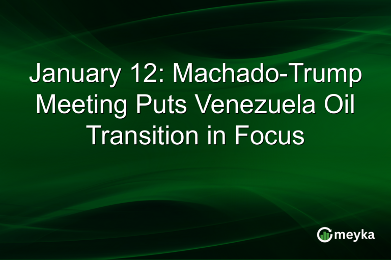 January 12: Machado-Trump Meeting Puts Venezuela Oil Transition in Focus