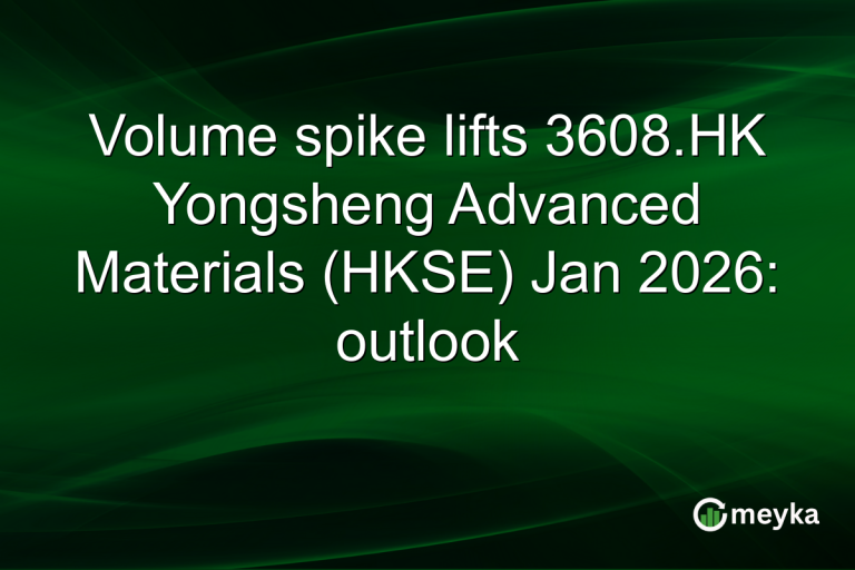 Volume spike lifts 3608.HK Yongsheng Advanced Materials (HKSE) Jan 2026: outlook