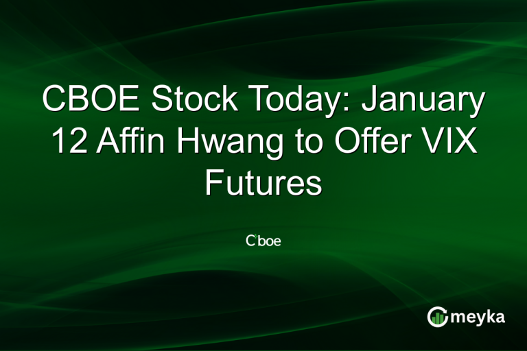 CBOE Stock Today: January 12 Affin Hwang to Offer VIX Futures
