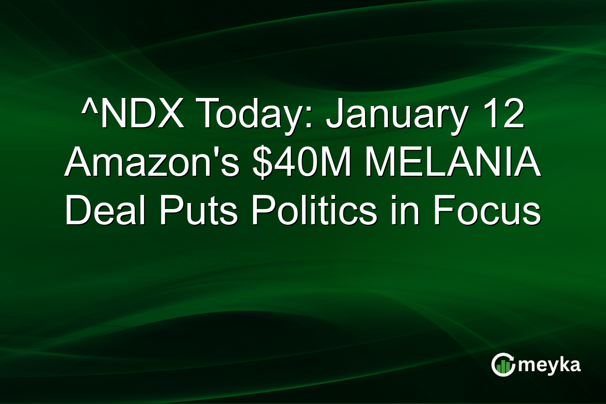 ^NDX Today: January 12 Amazon's $40M MELANIA Deal Puts Politics in Focus
