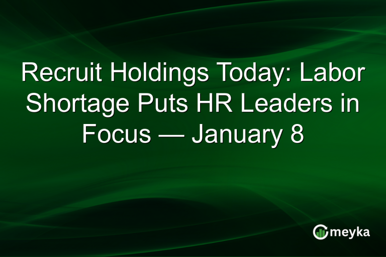 Recruit Holdings Today: Labor Shortage Puts HR Leaders in Focus — January 8