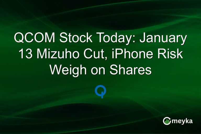 QCOM Stock Today: January 13 Mizuho Cut, iPhone Risk Weigh on Shares