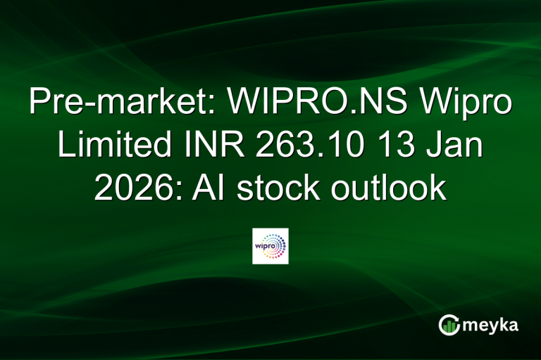 Pre-market: WIPRO.NS Wipro Limited INR 263.10 13 Jan 2026: AI stock outlook
