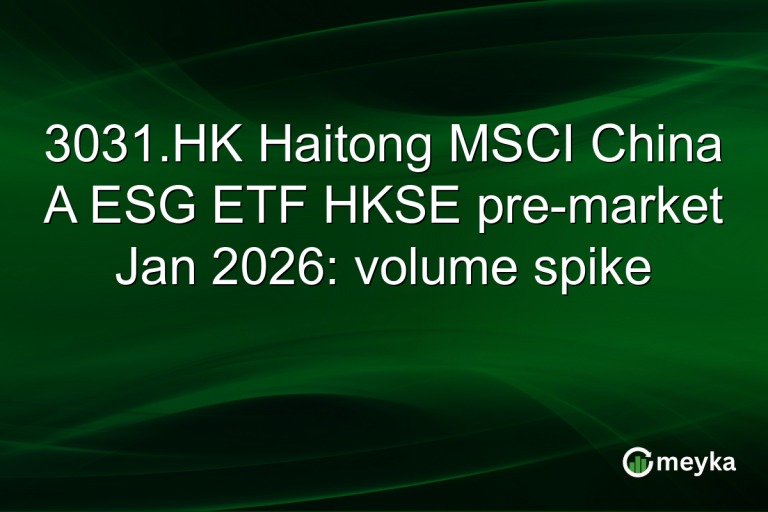 3031.HK Haitong MSCI China A ESG ETF HKSE pre-market Jan 2026: volume spike
