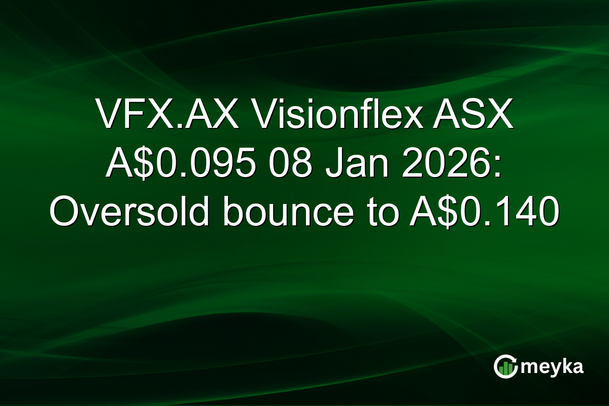 VFX.AX Visionflex ASX A$0.095 08 Jan 2026: Oversold bounce to A$0.140