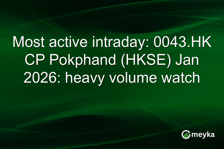 Most active intraday: 0043.HK CP Pokphand (HKSE) Jan 2026: heavy volume watch