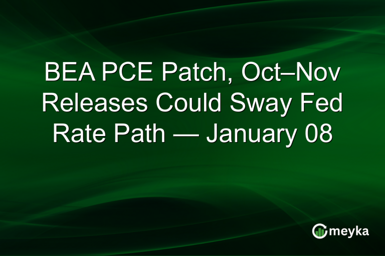 BEA PCE Patch, Oct–Nov Releases Could Sway Fed Rate Path — January 08