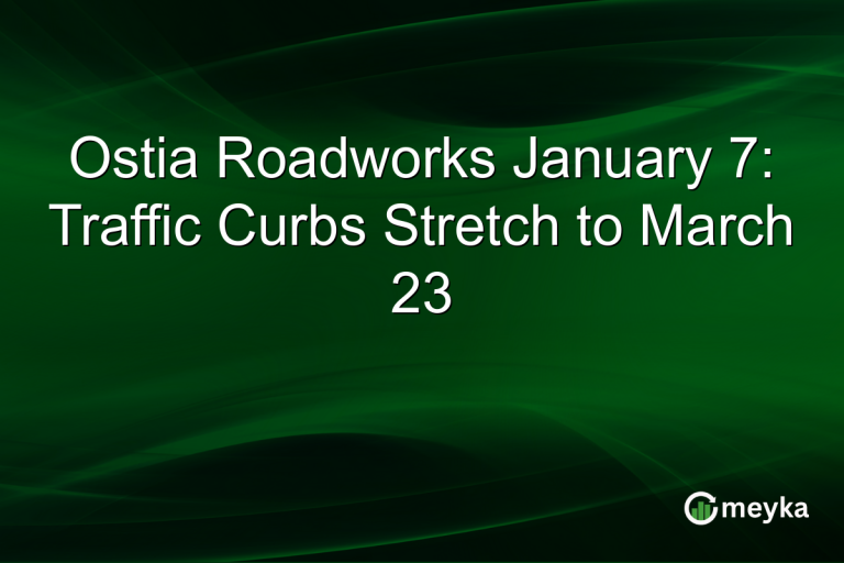 Ostia Roadworks January 7: Traffic Curbs Stretch to March 23