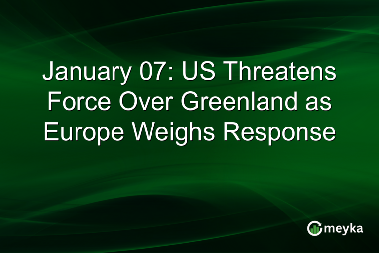 January 07: US Threatens Force Over Greenland as Europe Weighs Response