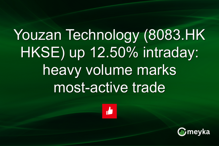 Youzan Technology (8083.HK HKSE) up 12.50% intraday: heavy volume marks most-active trade