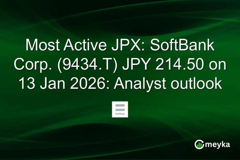 Most Active JPX: SoftBank Corp. (9434.T) JPY 214.50 on 13 Jan 2026: Analyst outlook