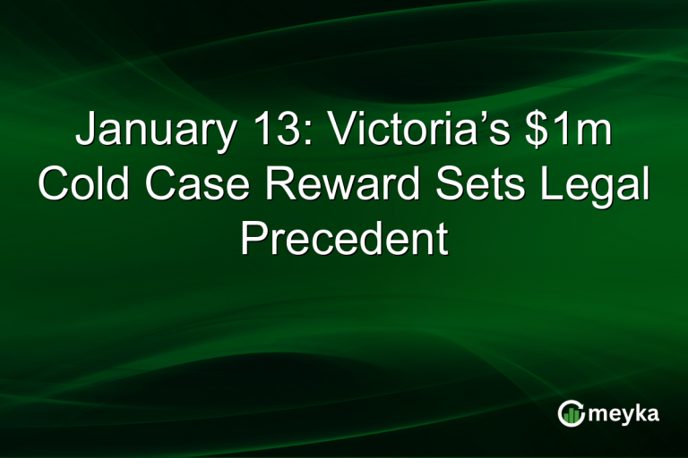 January 13: Victoria’s $1m Cold Case Reward Sets Legal Precedent