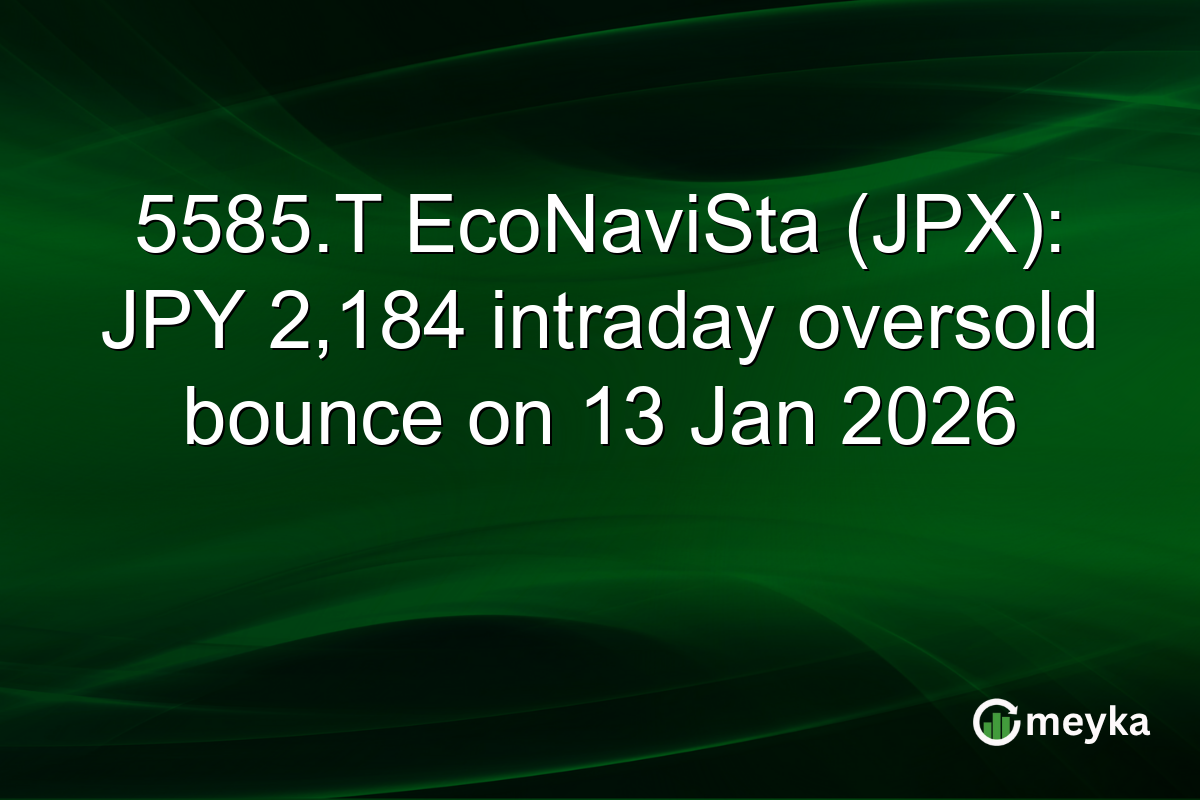 5585.T EcoNaviSta (JPX): JPY 2,184 intraday oversold bounce on 13 Jan 2026
