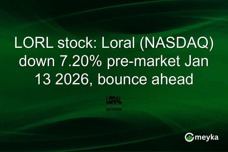 LORL stock: Loral (NASDAQ) down 7.20% pre-market Jan 13 2026, bounce ahead