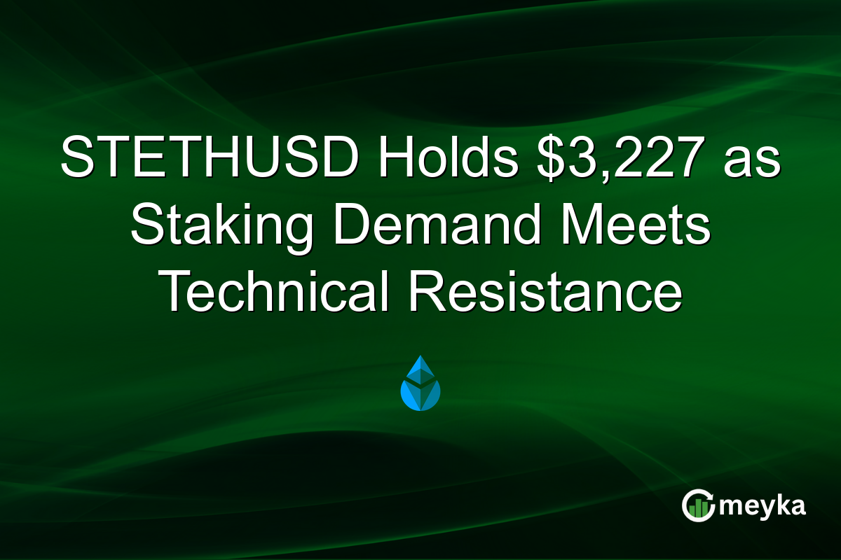 STETHUSD Holds $3,227 as Staking Demand Meets Technical Resistance