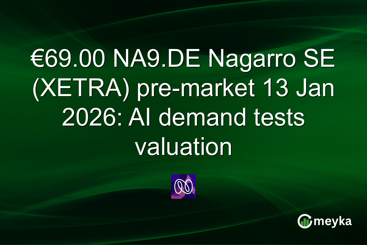 €69.00 NA9.DE Nagarro SE (XETRA) pre-market 13 Jan 2026: AI demand tests valuation
