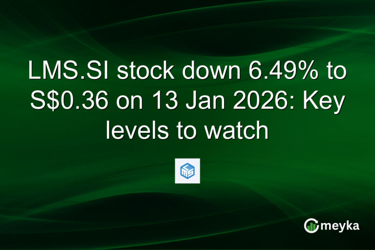 LMS.SI stock down 6.49% to S$0.36 on 13 Jan 2026: Key levels to watch