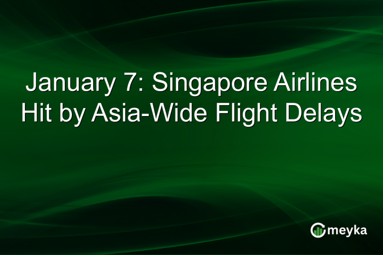 January 7: Singapore Airlines Hit by Asia-Wide Flight Delays