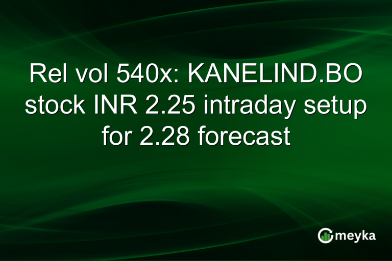 Rel vol 540x: KANELIND.BO stock INR 2.25 intraday setup for 2.28 forecast