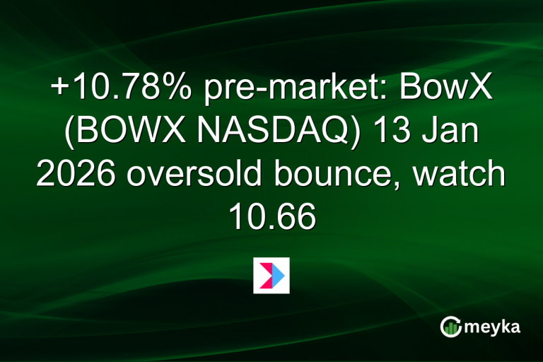 +10.78% pre-market: BowX (BOWX NASDAQ) 13 Jan 2026 oversold bounce, watch 10.66