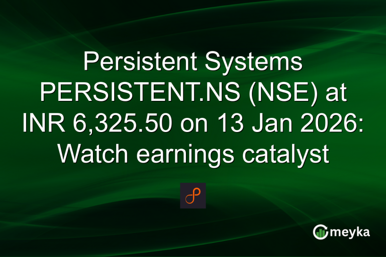Persistent Systems PERSISTENT.NS (NSE) at INR 6,325.50 on 13 Jan 2026: Watch earnings catalyst