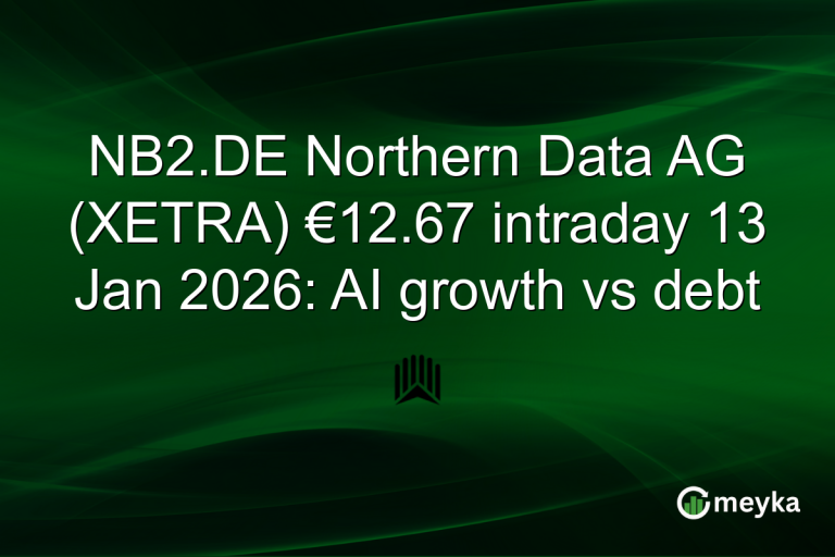 NB2.DE Northern Data AG (XETRA) €12.67 intraday 13 Jan 2026: AI growth vs debt