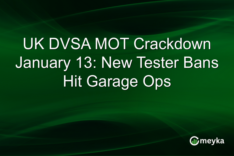 UK DVSA MOT Crackdown January 13: New Tester Bans Hit Garage Ops