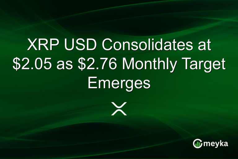 XRP USD Consolidates at $2.05 as $2.76 Monthly Target Emerges