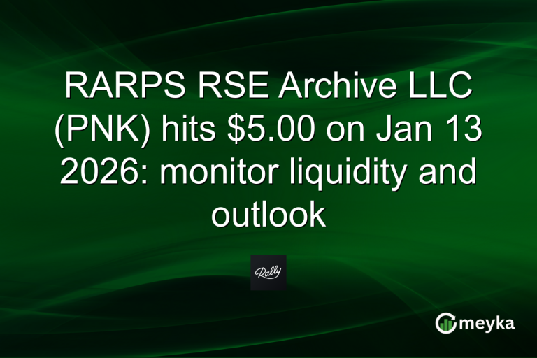 RARPS RSE Archive LLC (PNK) hits $5.00 on Jan 13 2026: monitor liquidity and outlook