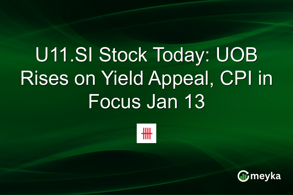 U11.SI Stock Today: UOB Rises on Yield Appeal, CPI in Focus Jan 13
