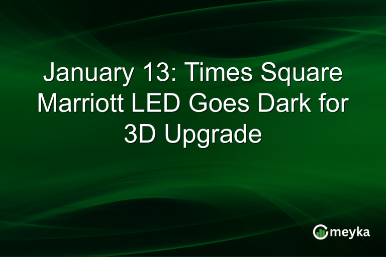 January 13: Times Square Marriott LED Goes Dark for 3D Upgrade