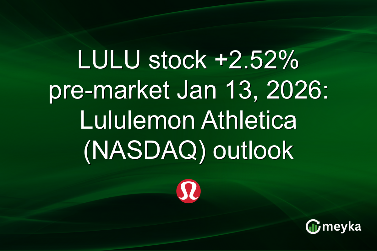 LULU stock +2.52% pre-market Jan 13, 2026: Lululemon Athletica (NASDAQ) outlook