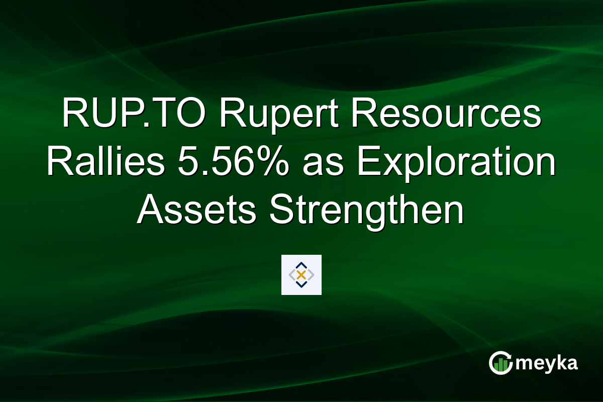 RUP.TO Rupert Resources Rallies 5.56% as Exploration Assets Strengthen
