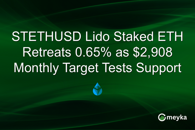 STETHUSD Lido Staked ETH Retreats 0.65% as $2,908 Monthly Target Tests Support