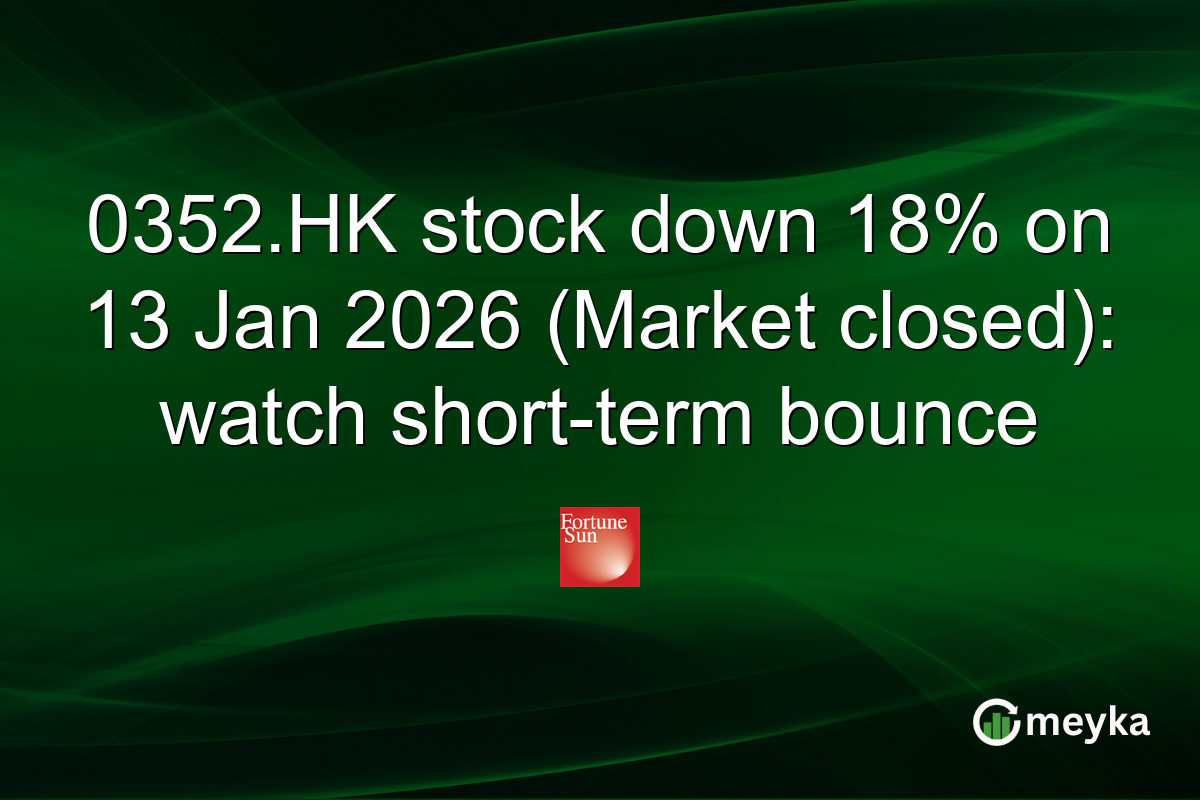 0352.HK stock down 18% on 13 Jan 2026 (Market closed): watch short-term bounce