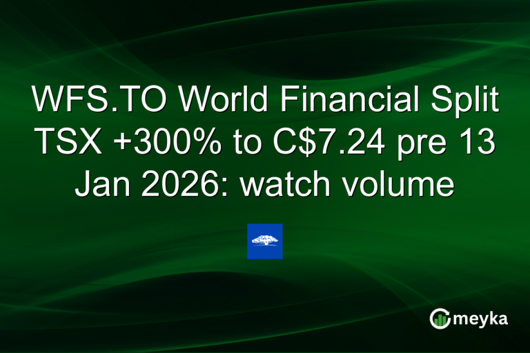 WFS.TO World Financial Split TSX +300% to C$7.24 pre 13 Jan 2026: watch volume