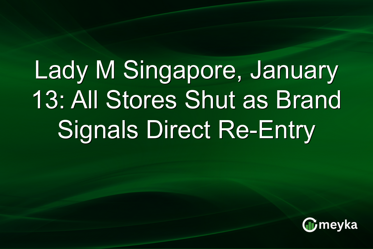 Lady M Singapore, January 13: All Stores Shut as Brand Signals Direct Re-Entry