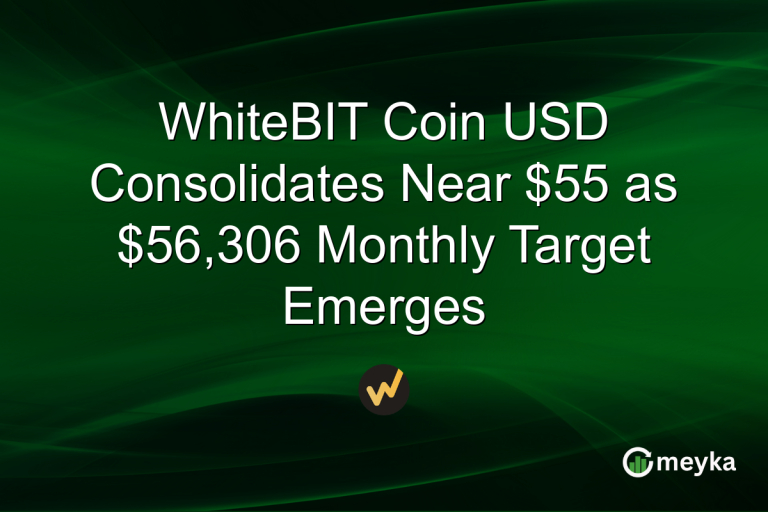 WhiteBIT Coin USD Consolidates Near $55 as $56,306 Monthly Target Emerges