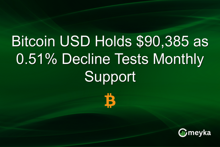 Bitcoin USD Holds $90,385 as 0.51% Decline Tests Monthly Support